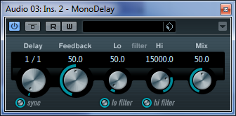 Cubase Mono Delay